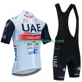 Conjunto Maillot + Culotte Corto con tirantes Uae Emirates 2023